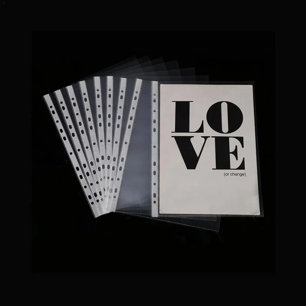 100-Pack A4 Sheet Protectors | Plastic Pockets | Clear Reinforced Folders | Bulk Lot