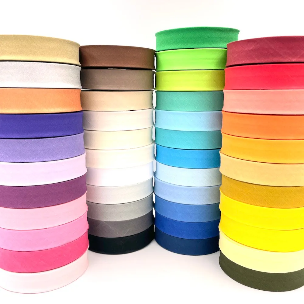 5m Roll of Plain 25mm Bias Binding Tape