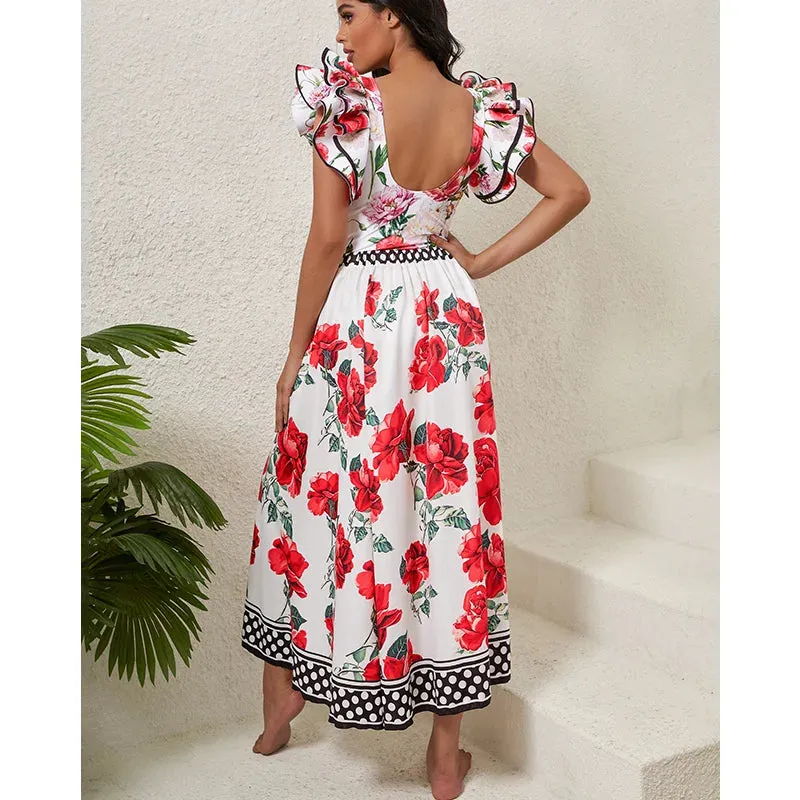 Assorted Ruffled Tummy Control One Piece Swimwear and Skirt