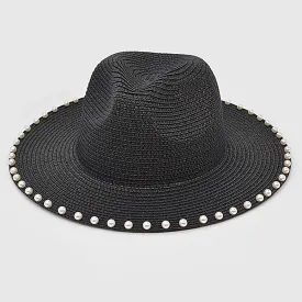 Beaded Straw Hat