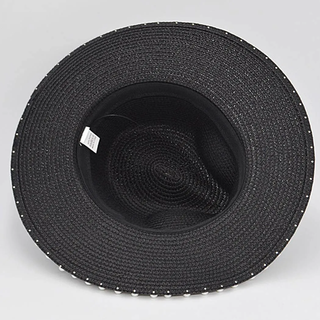 Beaded Straw Hat