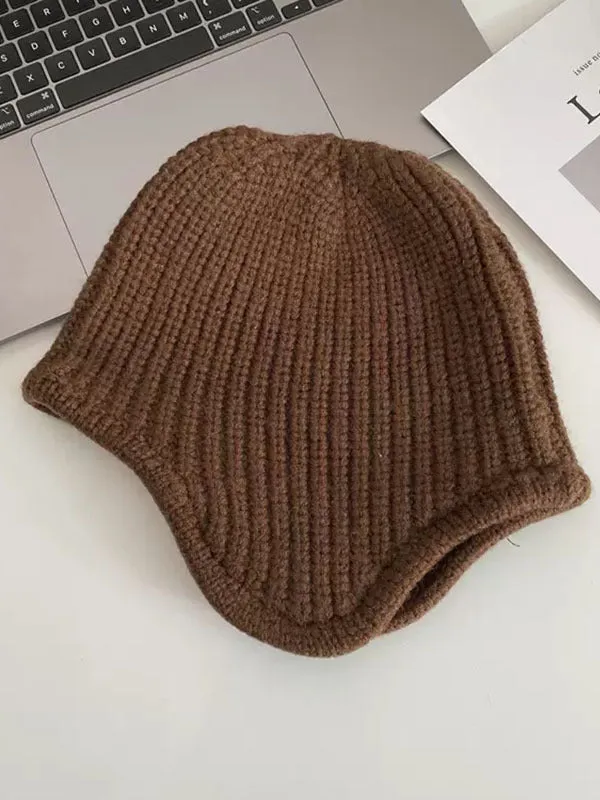 Chicmy-Casual Keep Warm Solid Color Hats&Caps