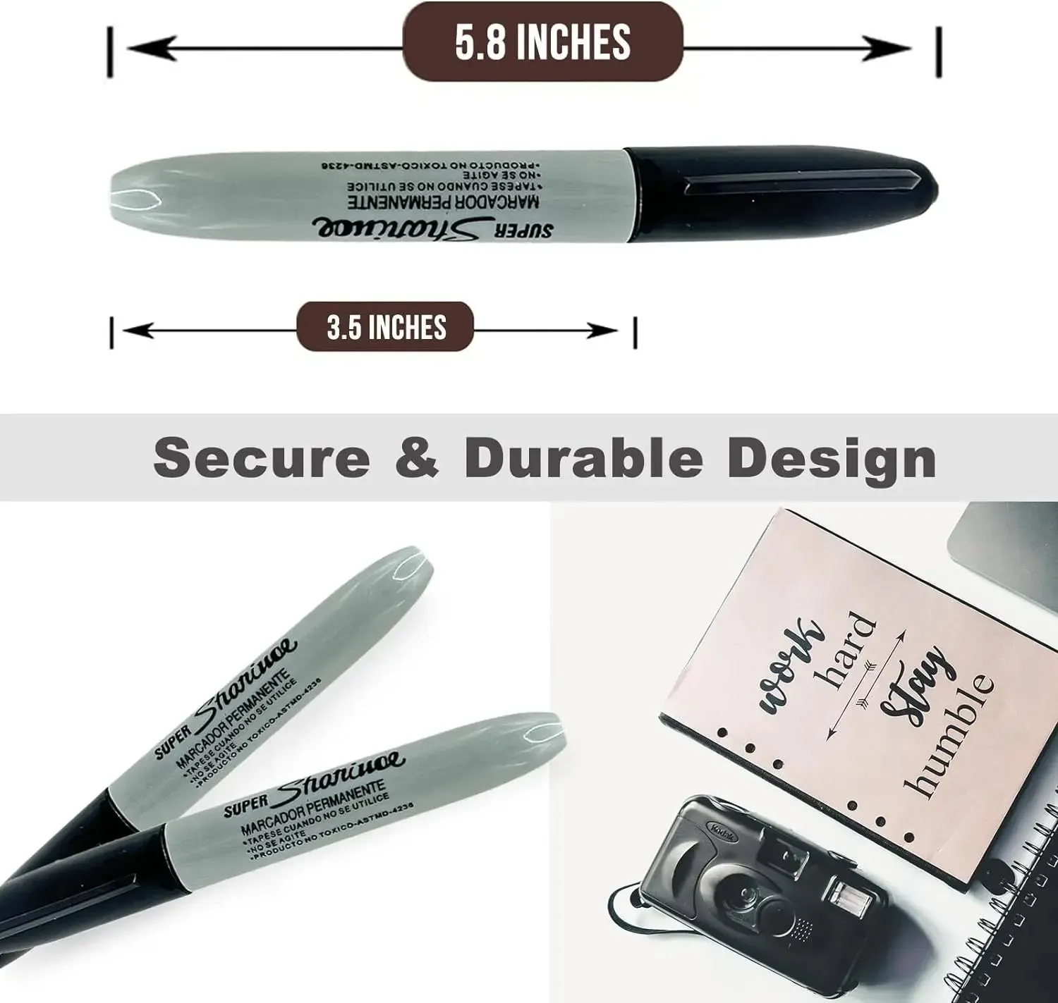 Creative Fake Black Marker Pen-Hidden Compartment Safe