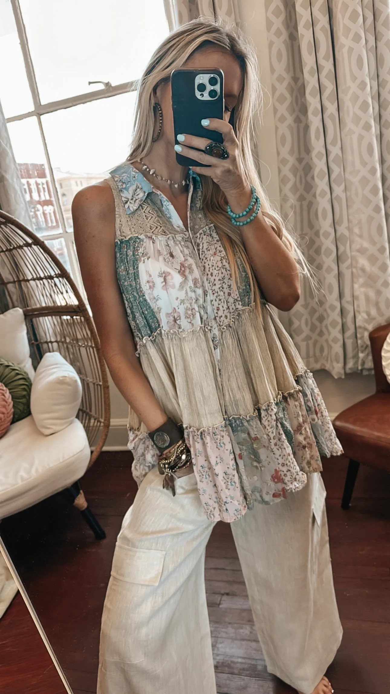 Front Row Sleeveless Top