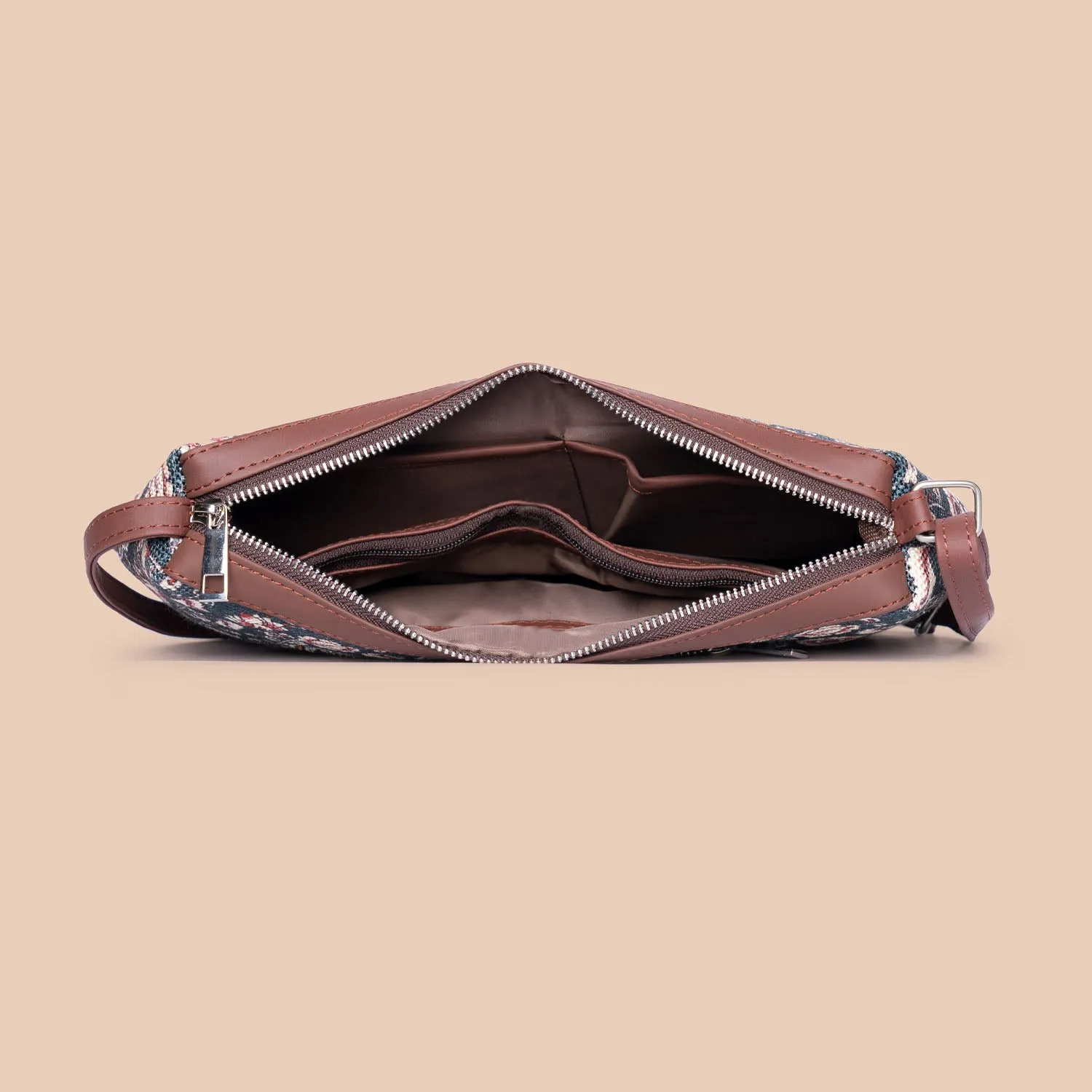 Ikat GreRed Structured Shoulder Bag