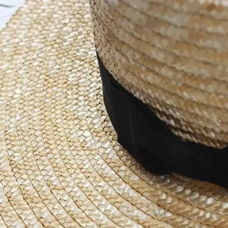 Laforgue Summer Khaki Straw Boater Hat