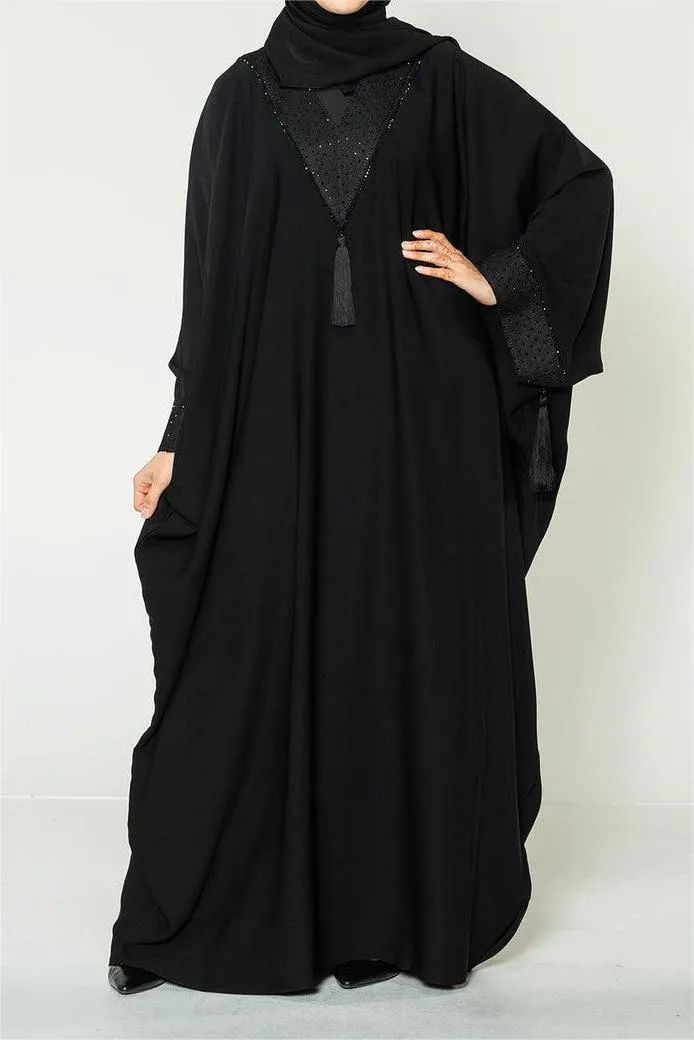 Minimal Black On Black Onyx Farasha