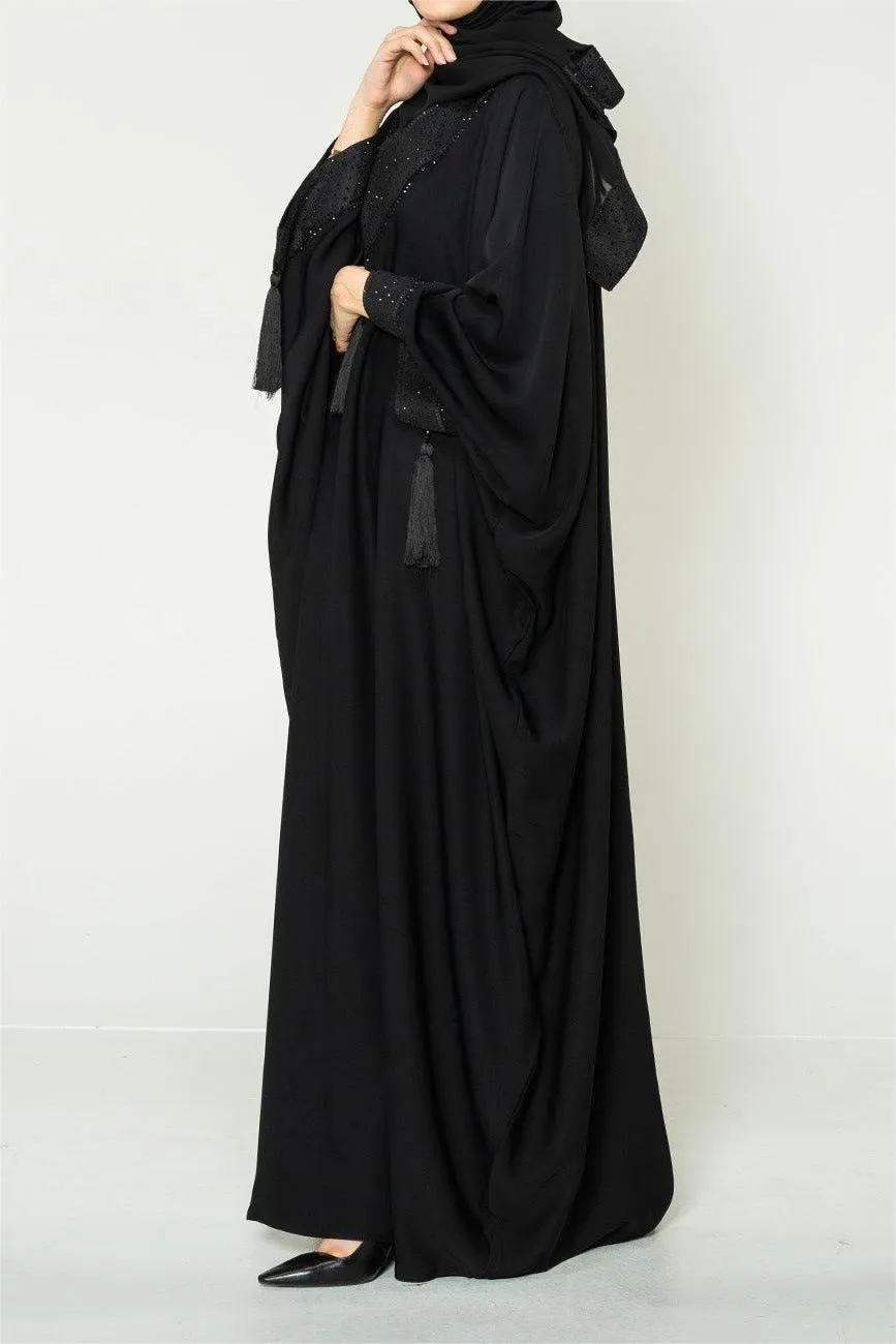 Minimal Black On Black Onyx Farasha