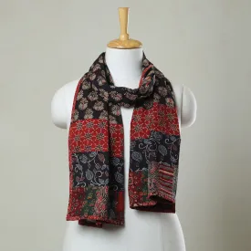 Multicolor - Ajrakh Block Printed Patchwork Cotton Stole 26