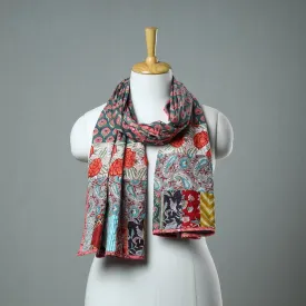 Multicolor - Patchwork Cotton Sanganeri Block Print Stole 02