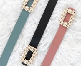 Pearl Buckle Belt
