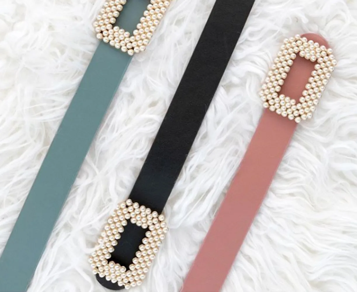 Pearl Buckle Belt