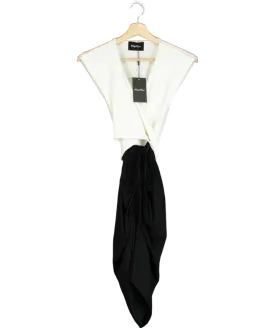 Pfeiffer White Mini Ramos Two-tone Dress UK XXS