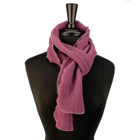 Satori Fleece Scarf – Recycled Polartec, Lettuce Edge, Cozy Winter Accessory