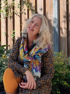 Tantilly classic scarf- happy vision