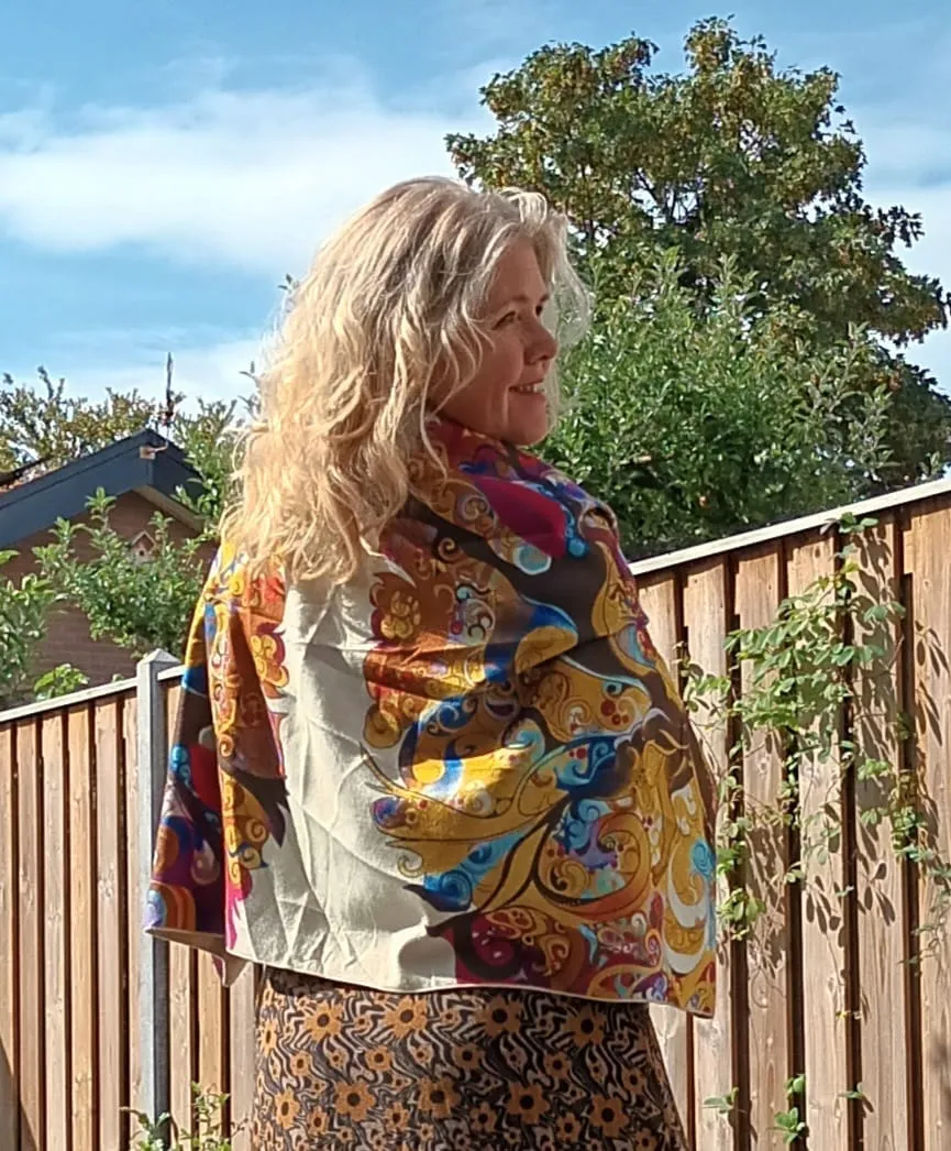 Tantilly classic scarf- happy vision