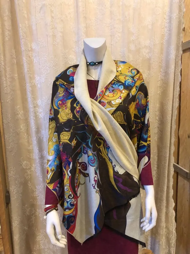 Tantilly classic scarf- happy vision