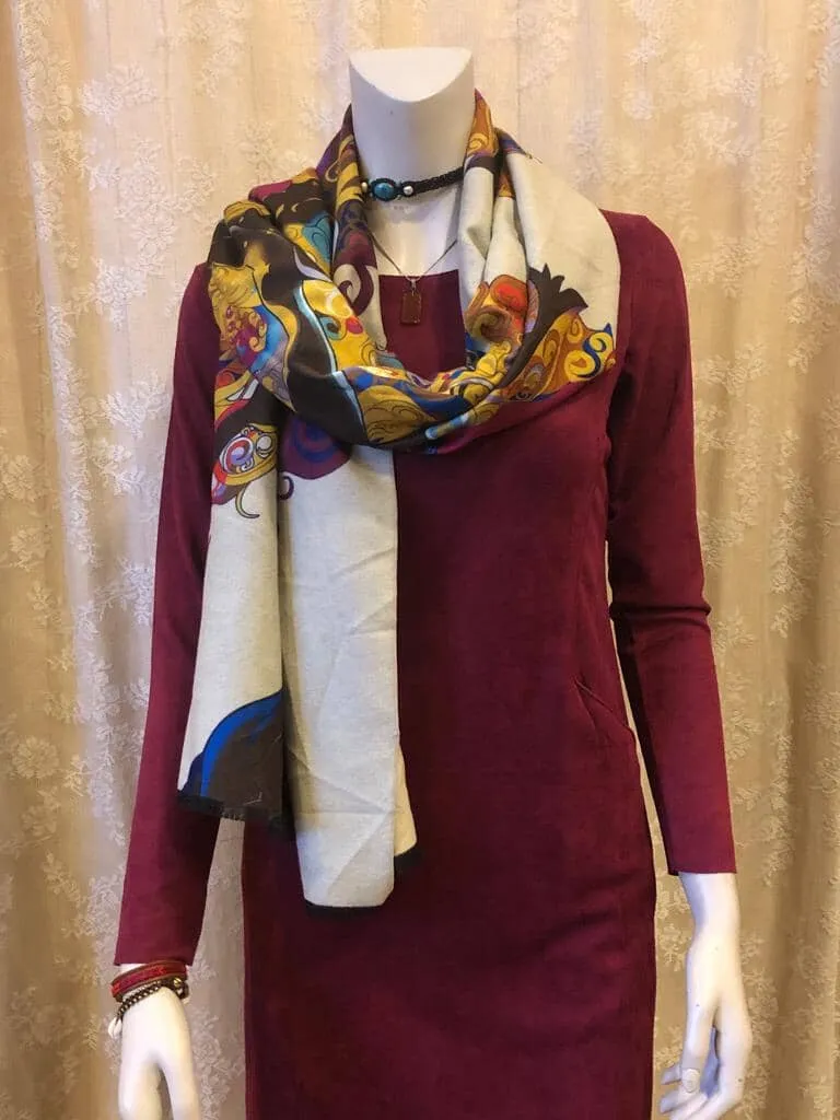Tantilly classic scarf- happy vision