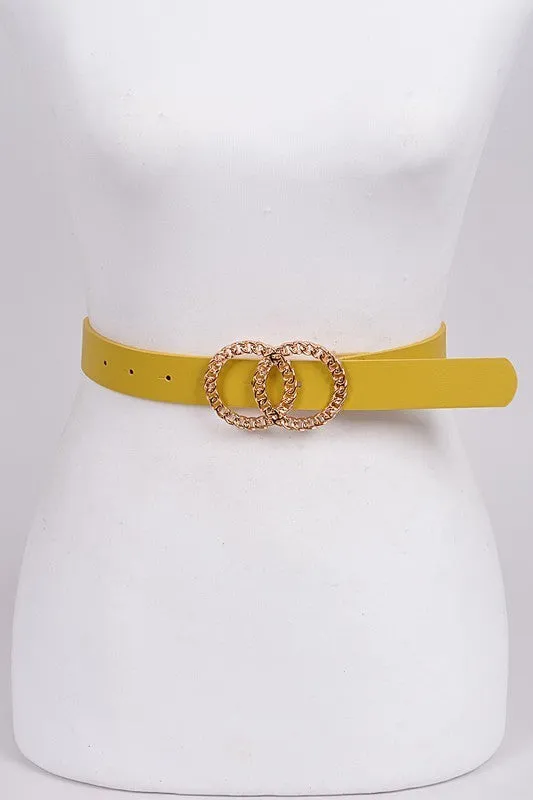Two Gold Hoop Belt