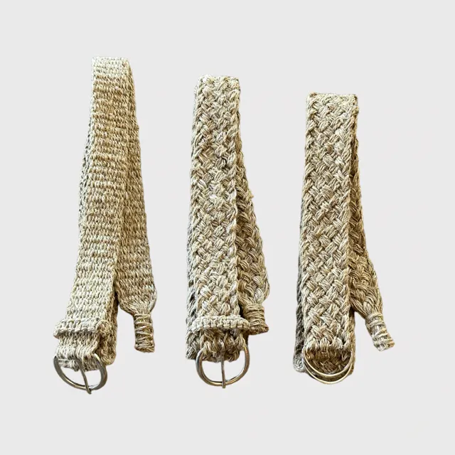 Woven Belt - Hemp Natural Woven or Braided Belts