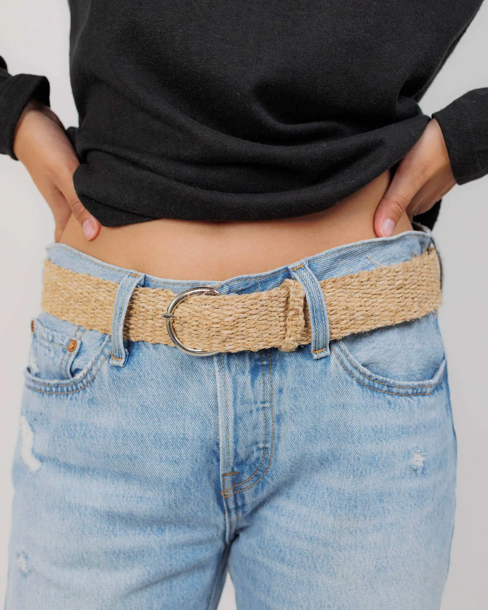 Woven Belt - Hemp Natural Woven or Braided Belts