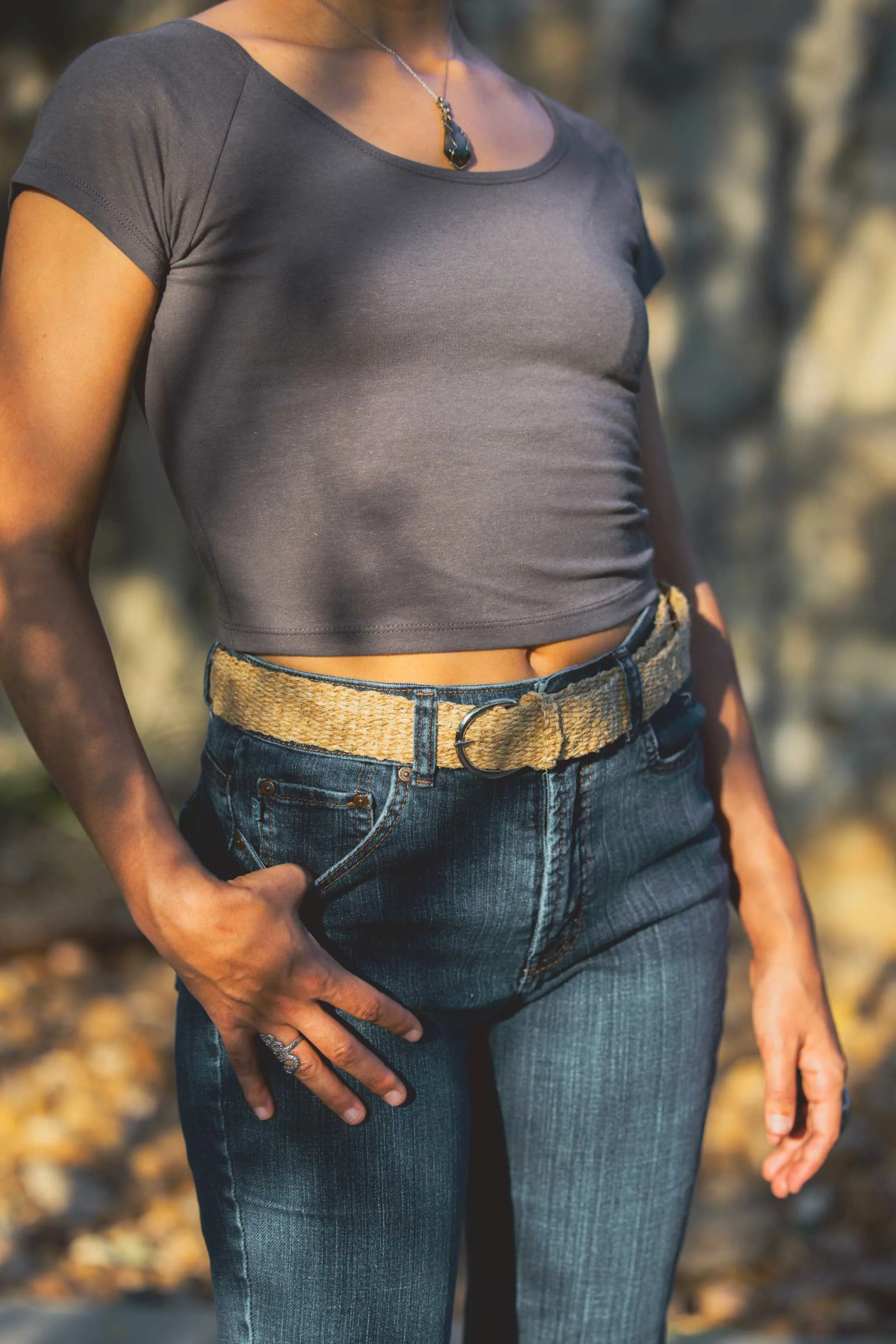 Woven Belt - Hemp Natural Woven or Braided Belts