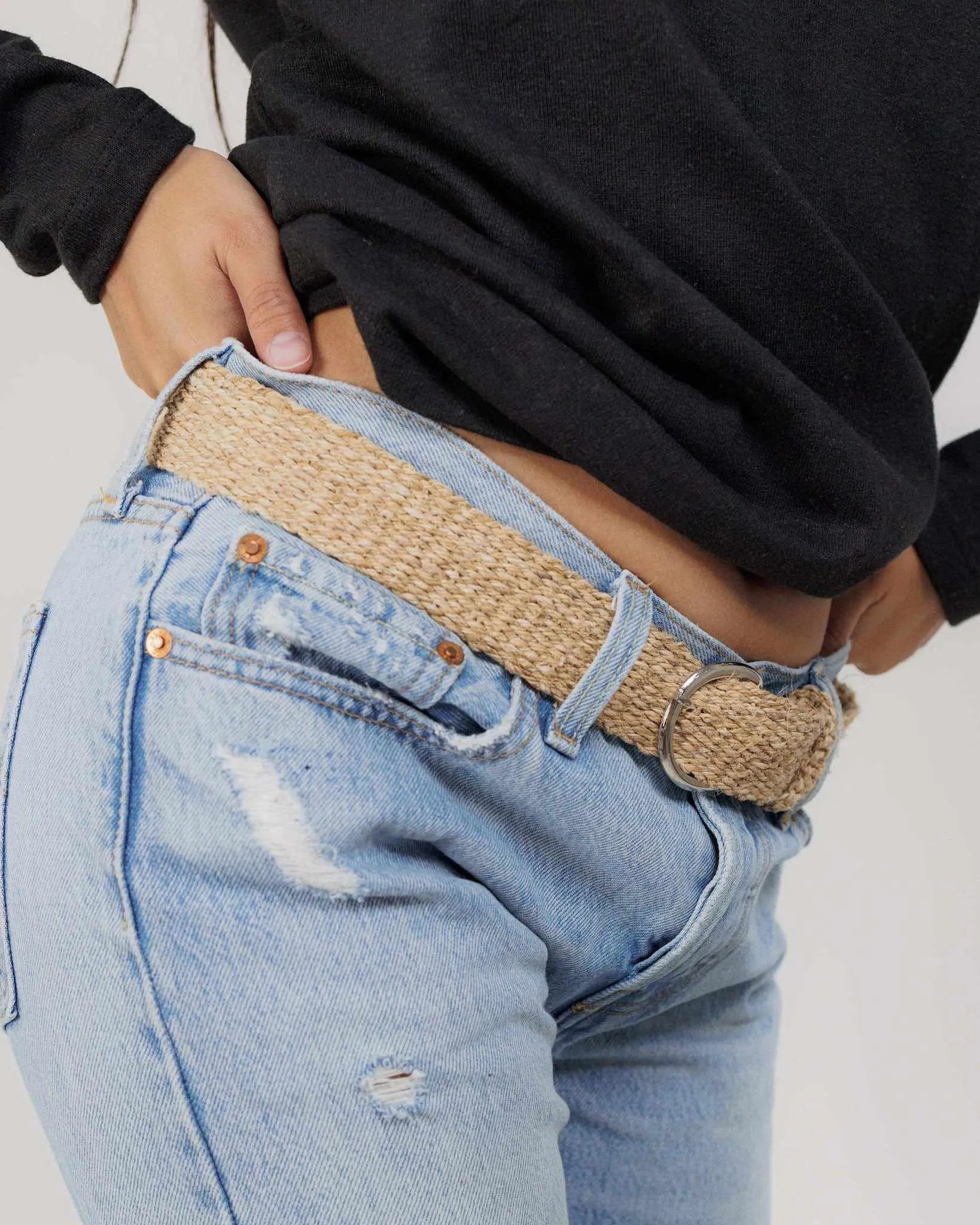 Woven Belt - Hemp Natural Woven or Braided Belts