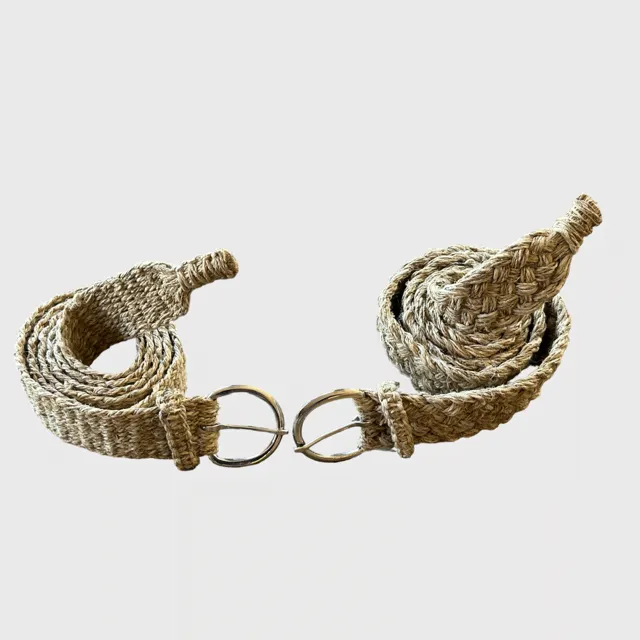 Woven Belt - Hemp Natural Woven or Braided Belts