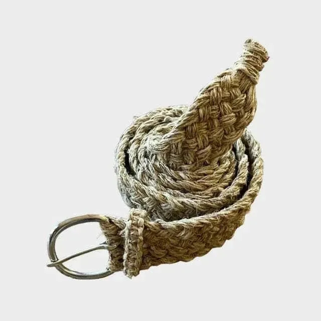 Woven Belt - Hemp Natural Woven or Braided Belts