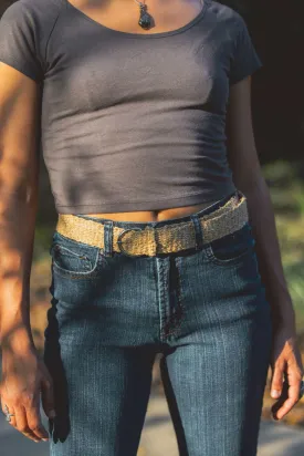 Woven Belt - Hemp Natural Woven or Braided Belts