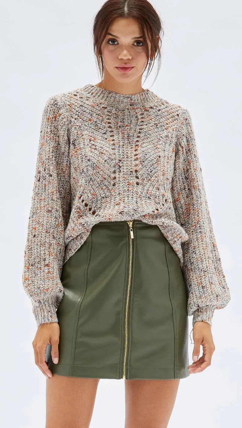 Zahlee PU Mini Skirt