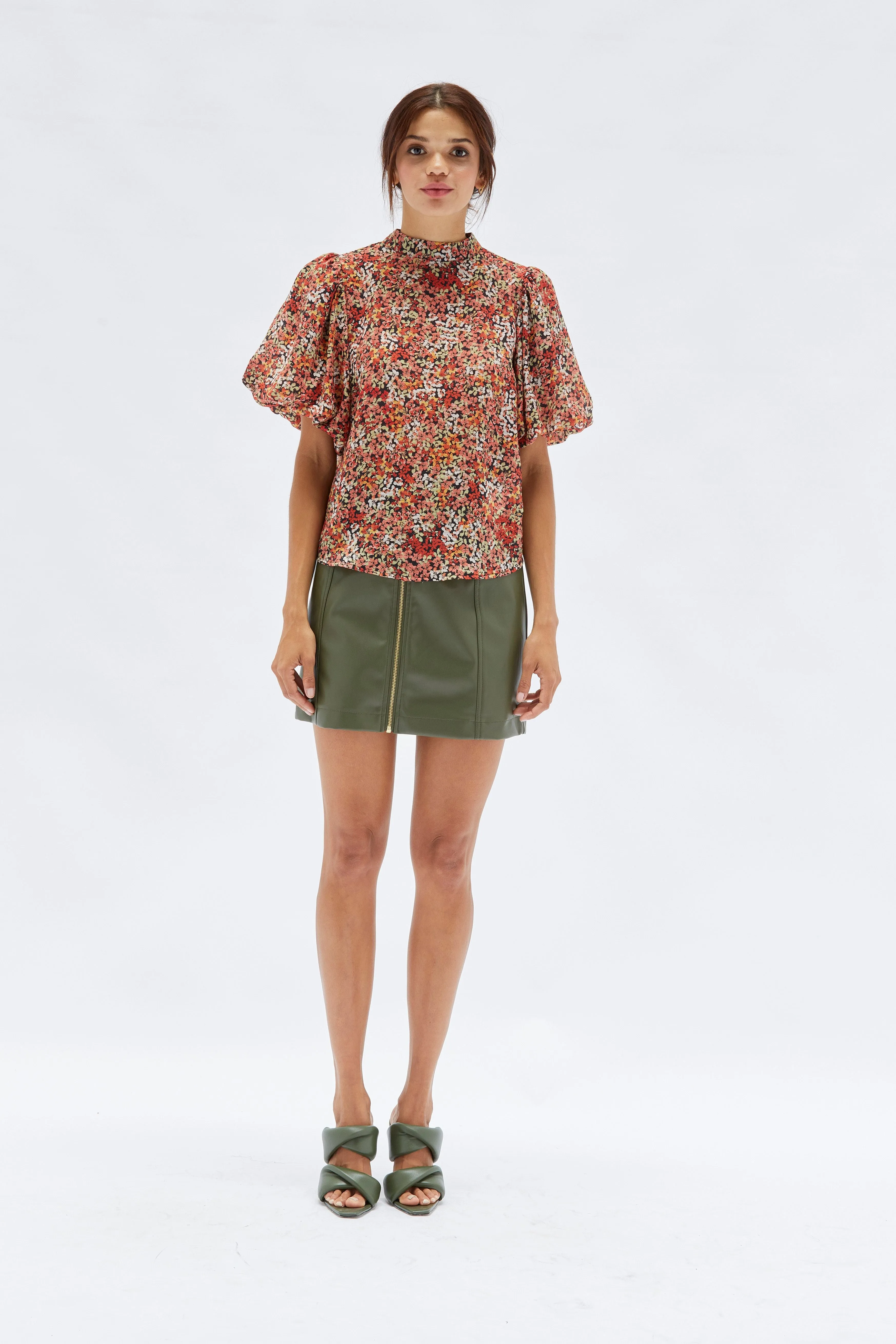 Zahlee PU Mini Skirt
