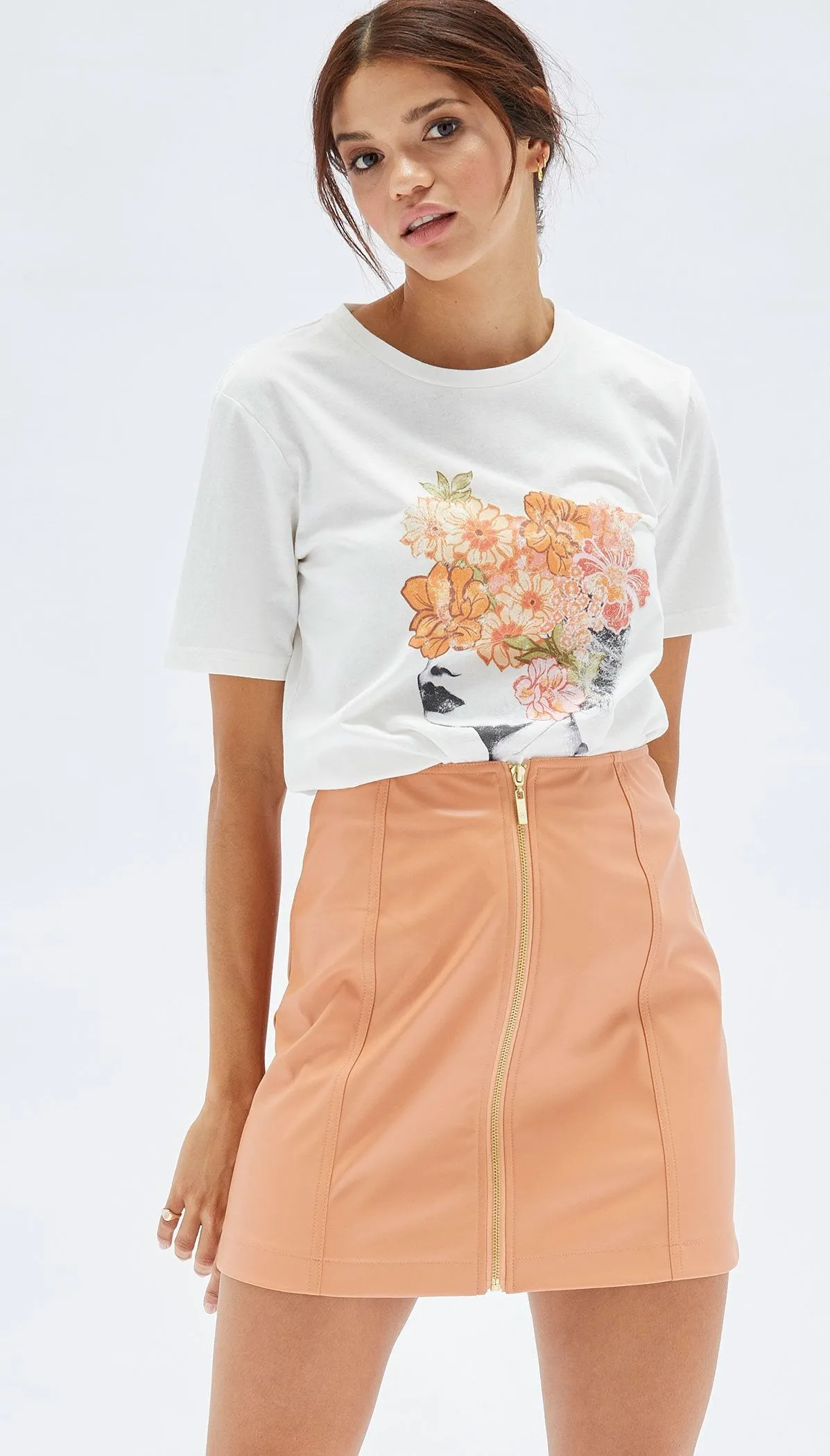 Zahlee PU Mini Skirt